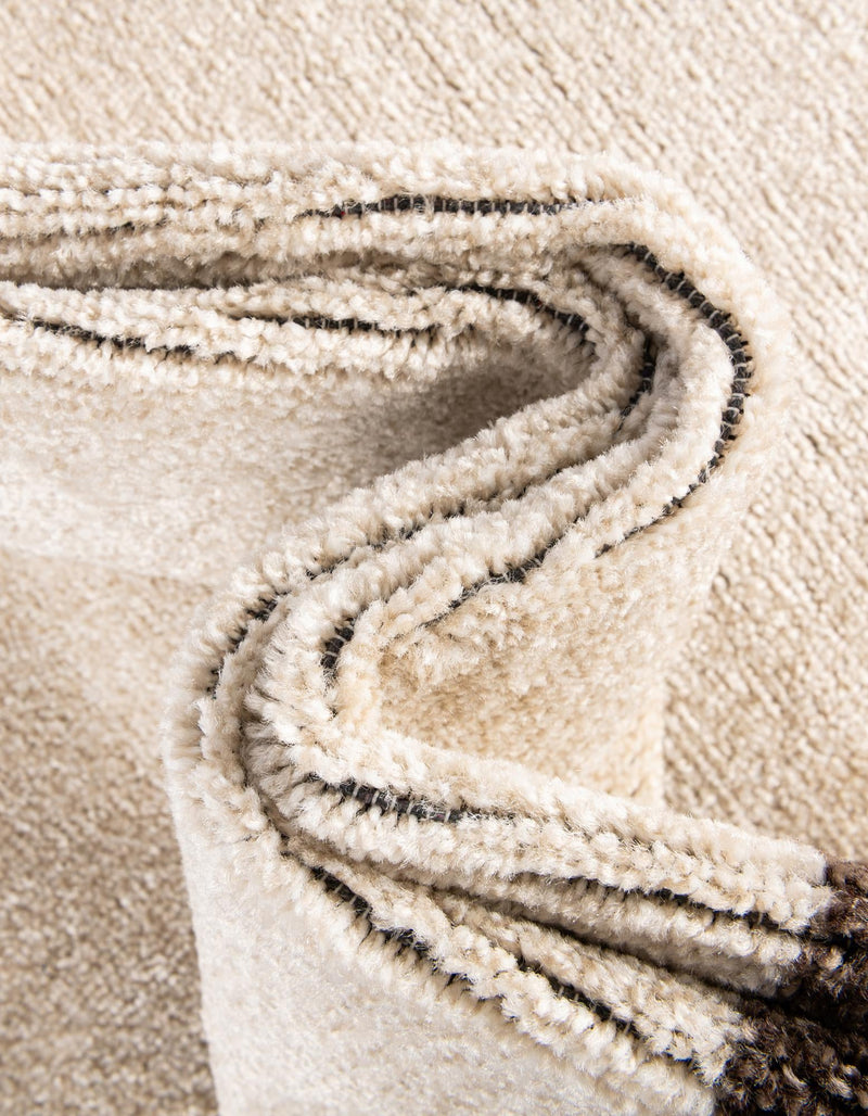 Aegean Labyrinth Collection Area Rug - Rhodes Rectangle Beige and Brown lifestyle 35