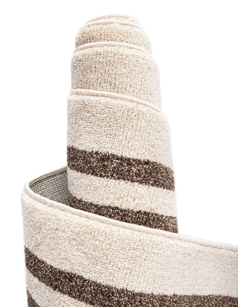 Aegean Labyrinth Collection Area Rug - Rhodes Rectangle Beige and Brown lifestyle 45