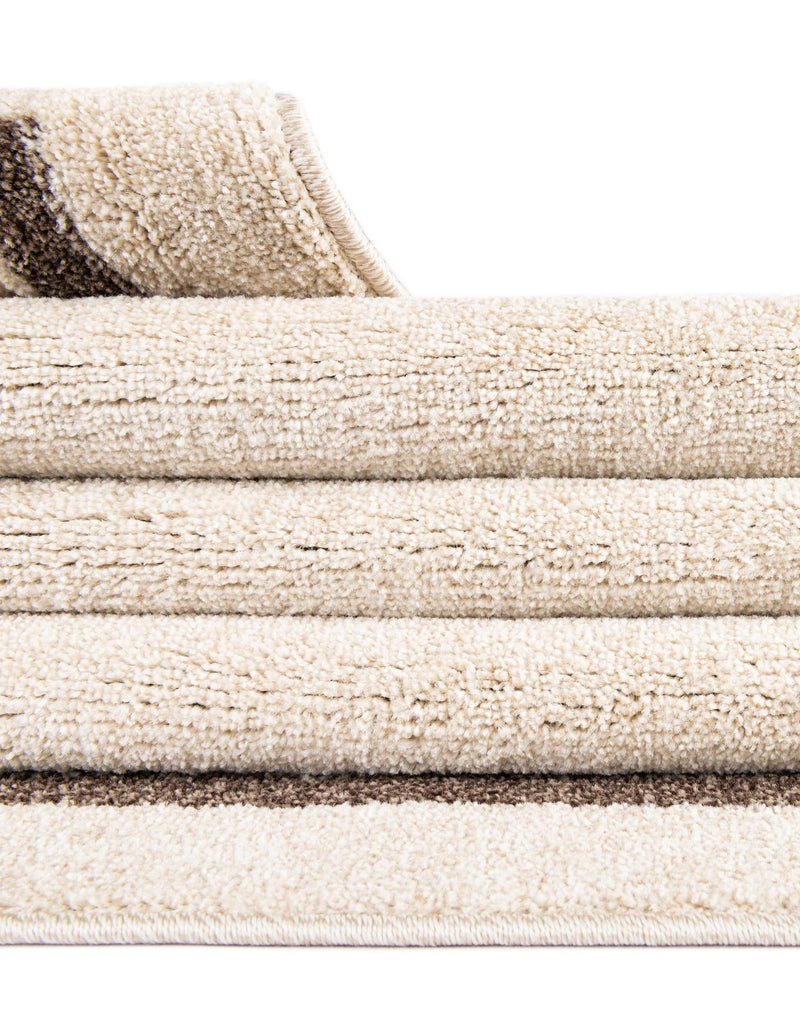 Aegean Labyrinth Collection Area Rug - Rhodes Rectangle Beige and Brown lifestyle 51