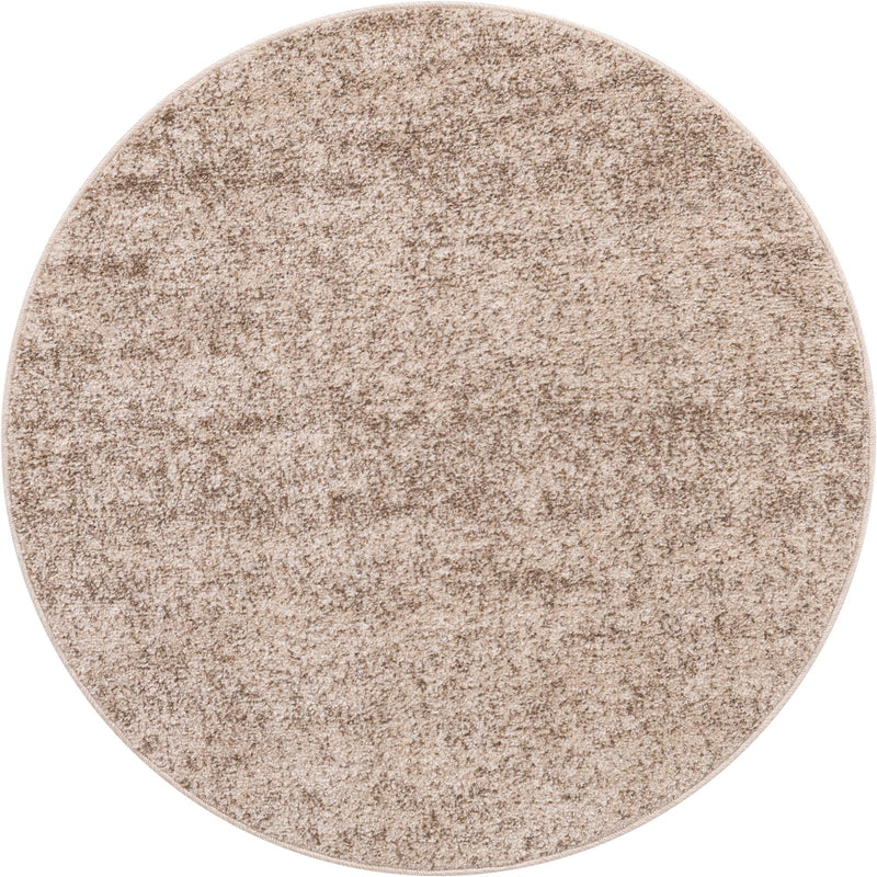 Studio Haven Collection Area Rug - Gallery (Bone Beige) Round Bone Beige lifestyle 19