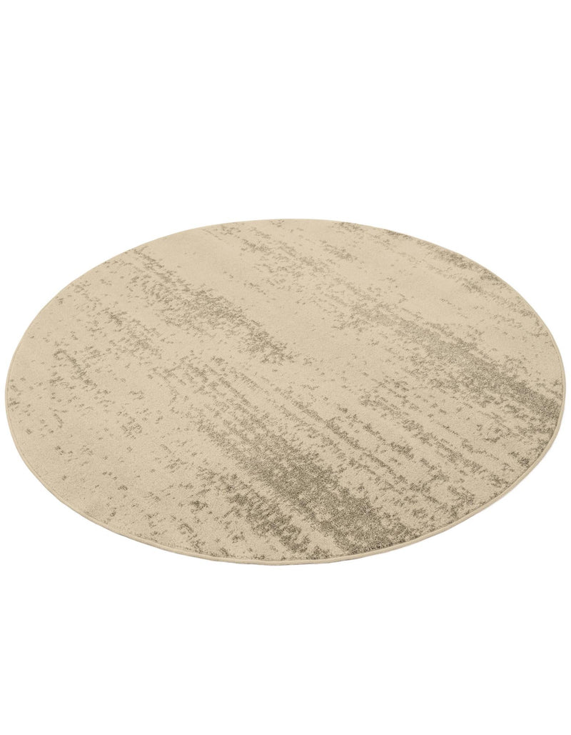 Studio Haven Collection Area Rug - Gallery (Bone Beige) Round Bone Beige lifestyle 32