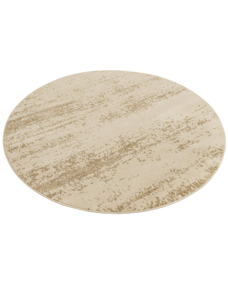 Studio Haven Collection Area Rug - Gallery (Bone Beige) Round Bone Beige lifestyle 33