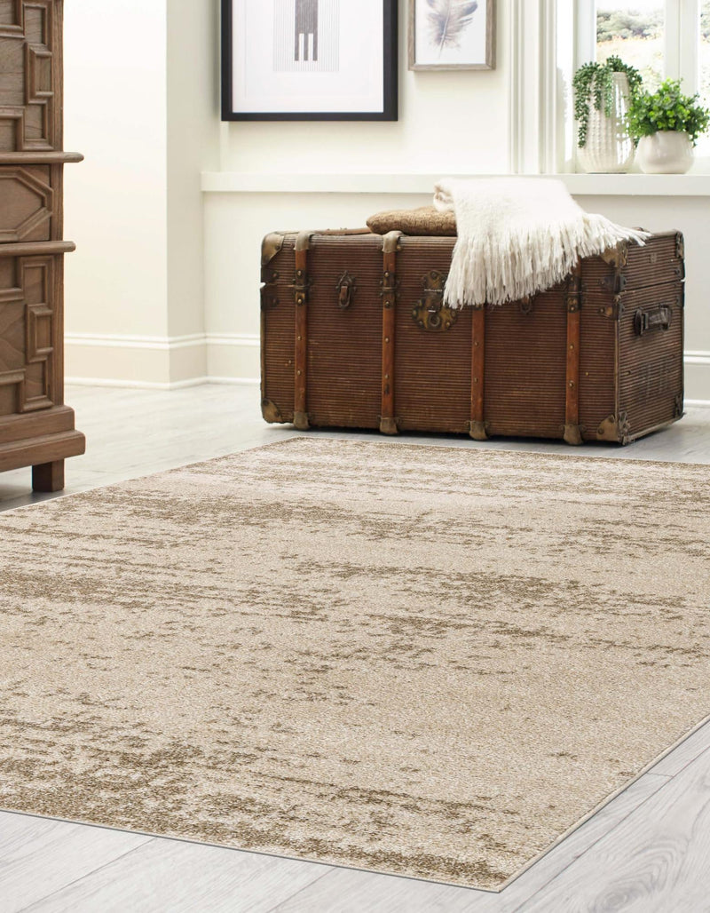 Studio Haven Collection Area Rug - Gallery (Bone Beige) Rectangle Bone Beige lifestyle 16
