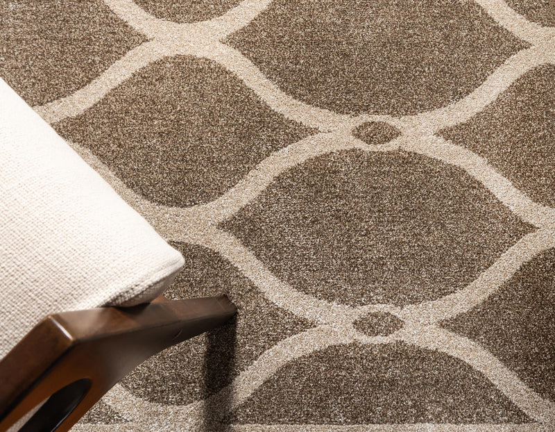 Lattice Gardens Collection Area Rug - Vinehaven Rectangle Beige lifestyle 12