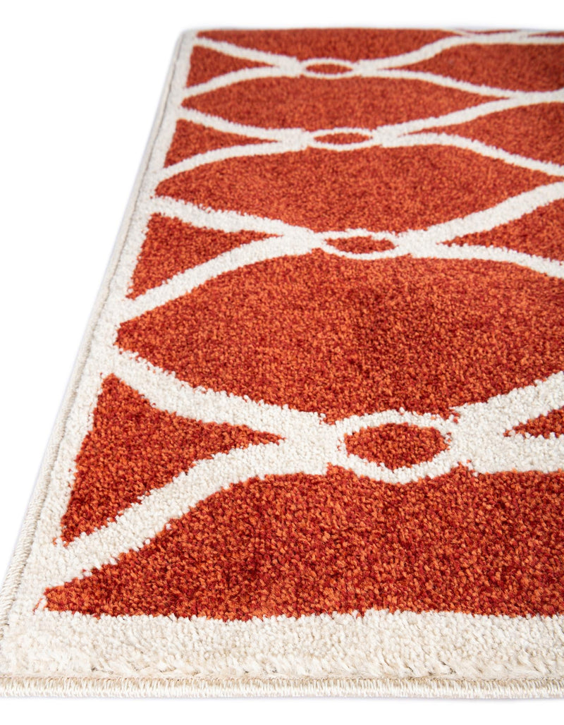 Lattice Gardens Collection Area Rug - Vinehaven Rectangle Terracotta lifestyle 50