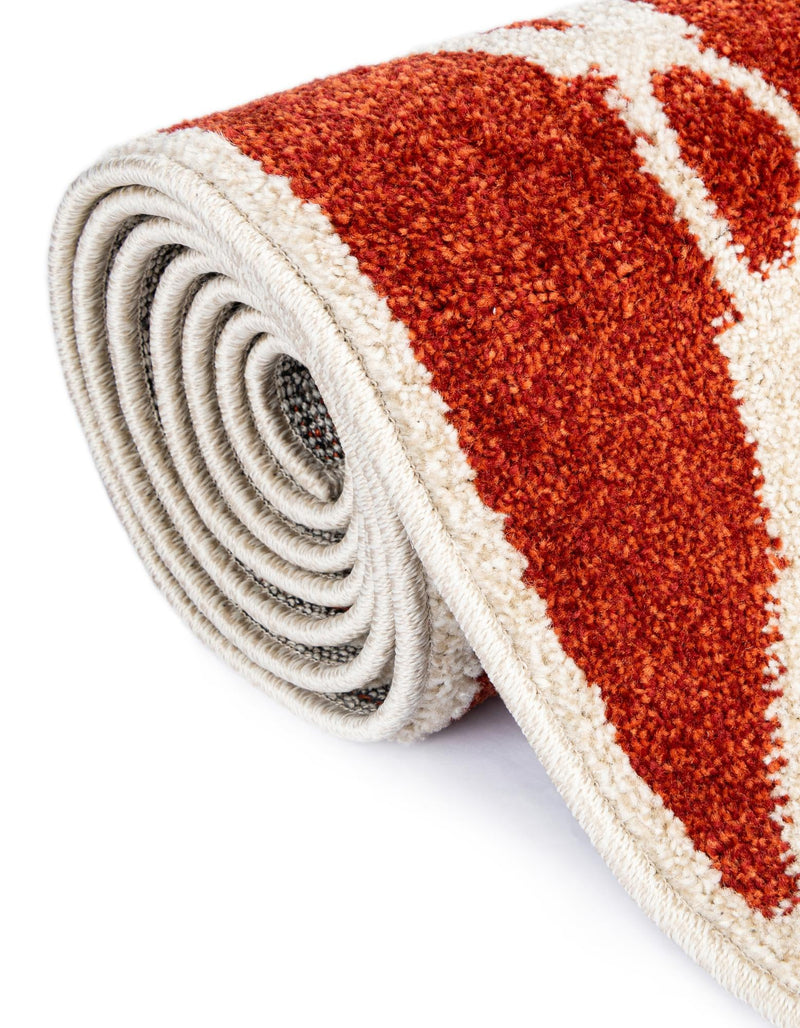 Lattice Gardens Collection Area Rug - Vinehaven Rectangle Terracotta lifestyle 55
