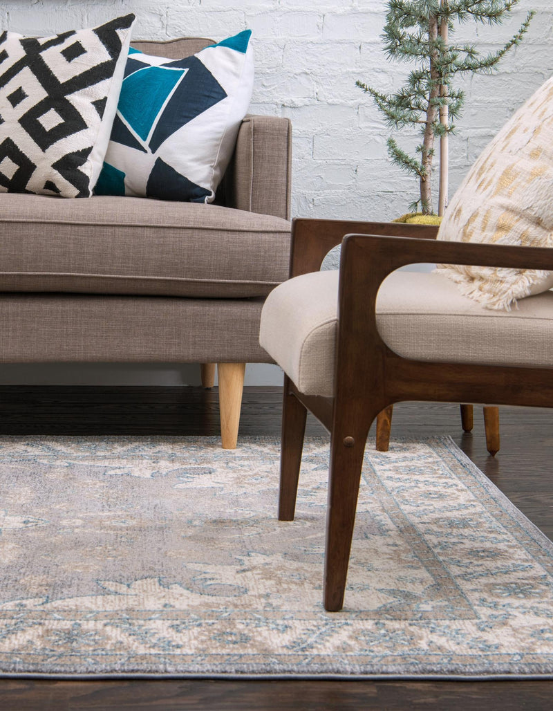 Salzburg Elegance Collection Area Rug - Getreidegasse Rectangle Gray lifestyle 4