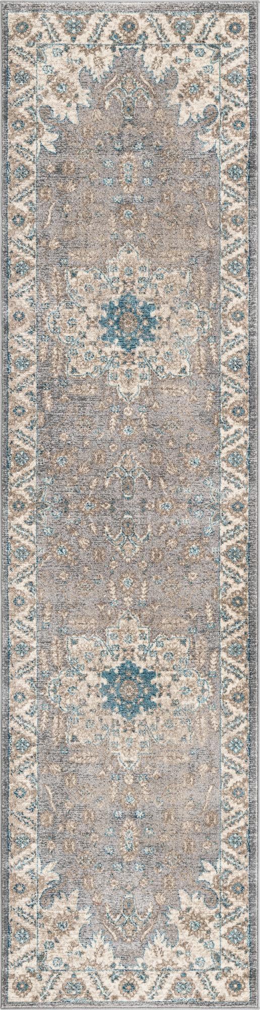 Salzburg Elegance Collection Area Rug - Getreidegasse Runner Gray lifestyle 12