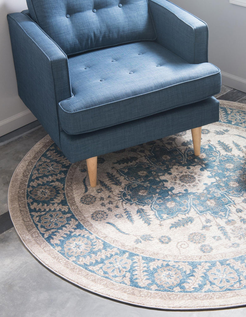 Salzburg Elegance Collection Area Rug - Getreidegasse Round Cream lifestyle 20