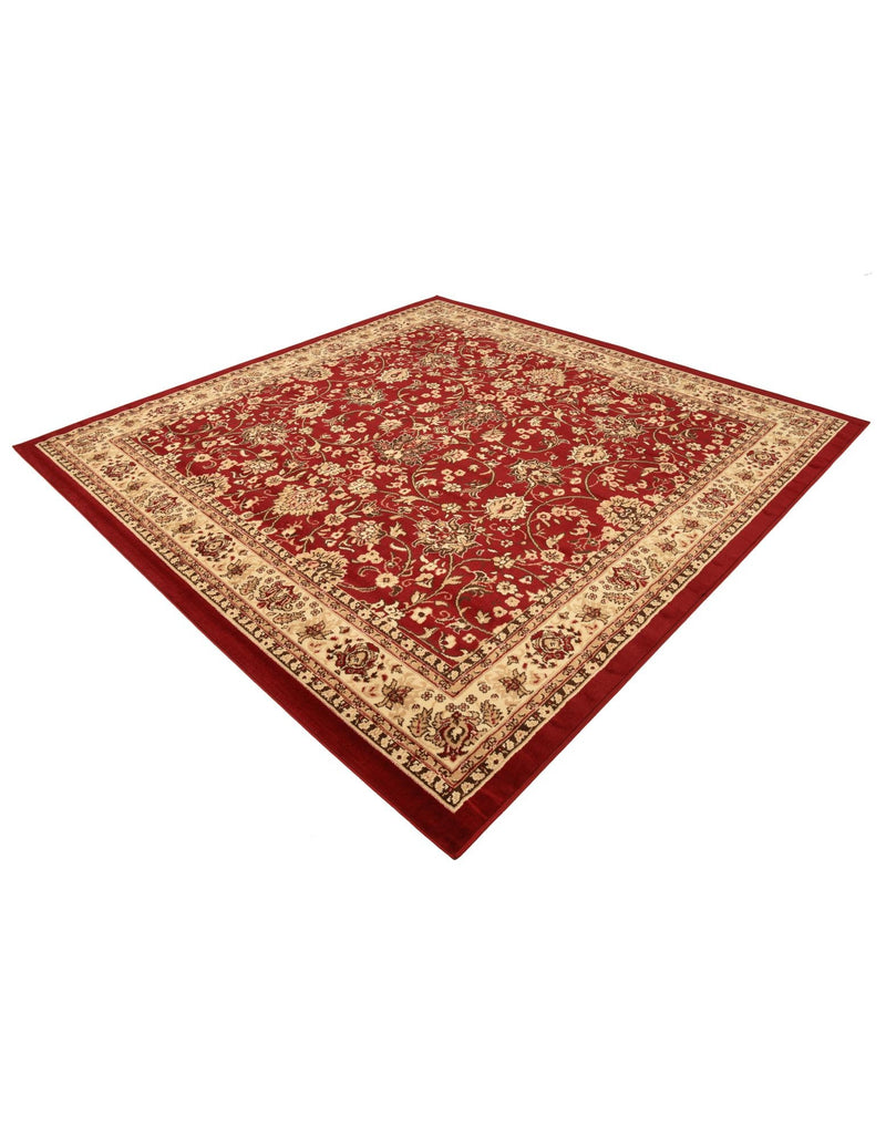 Isfahan Elegance Collection Area Rug - Naghsh-e Jahan (Burgundy) Square Burgundy lifestyle 77