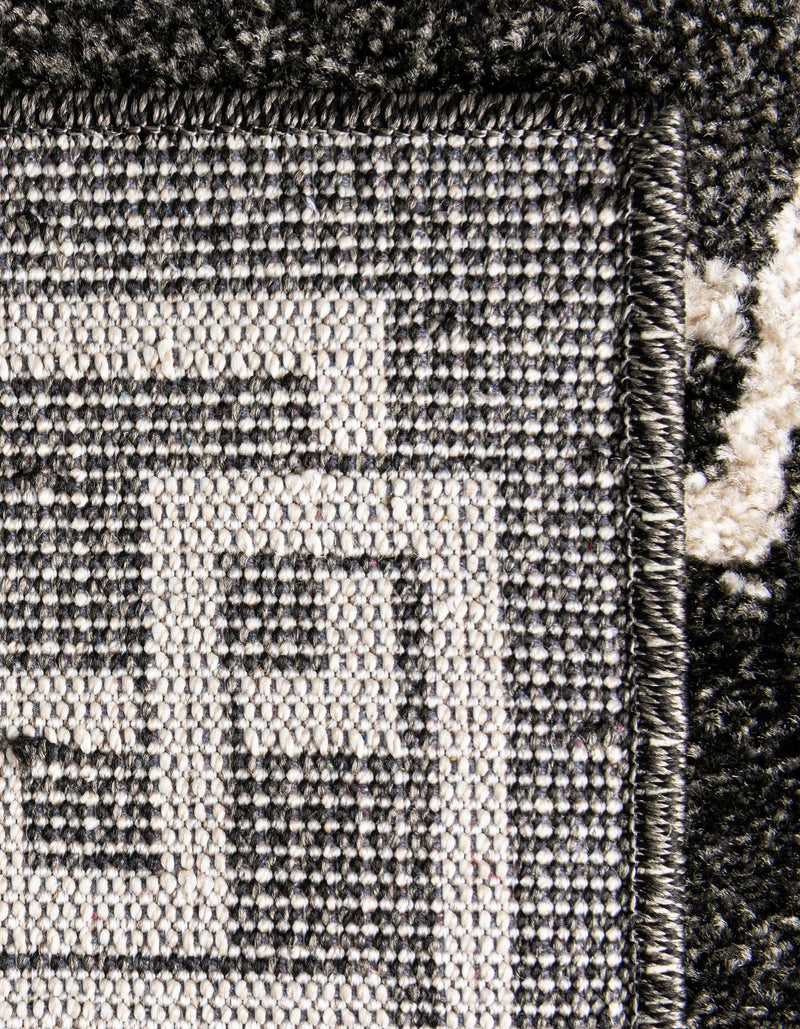 Aegean Labyrinth Collection Area Rug - Rhodes Rectangle Black lifestyle 26