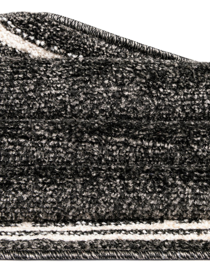Aegean Labyrinth Collection Area Rug - Rhodes Rectangle Black lifestyle 39