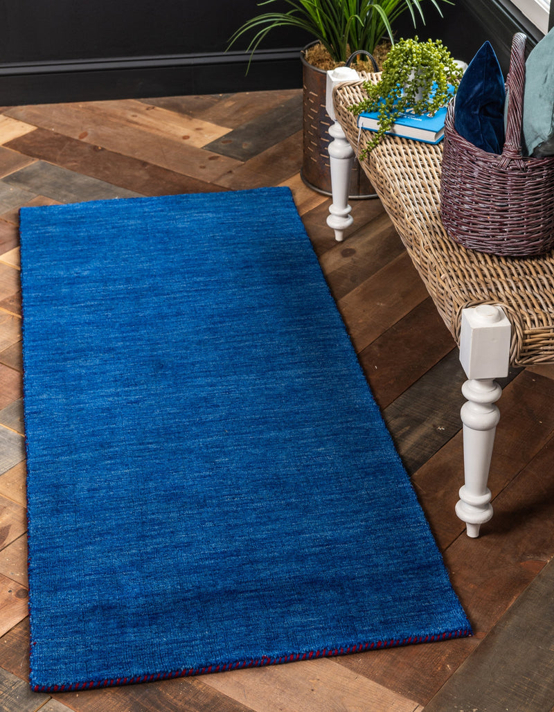 Tonal Oasis Collection Area Rug - Gobi Runner Blue lifestyle 8