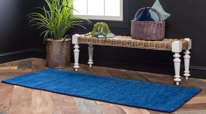 Tonal Oasis Collection Area Rug - Gobi Runner Blue lifestyle 4