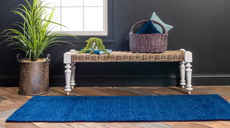 Tonal Oasis Collection Area Rug - Gobi Runner Blue lifestyle 5