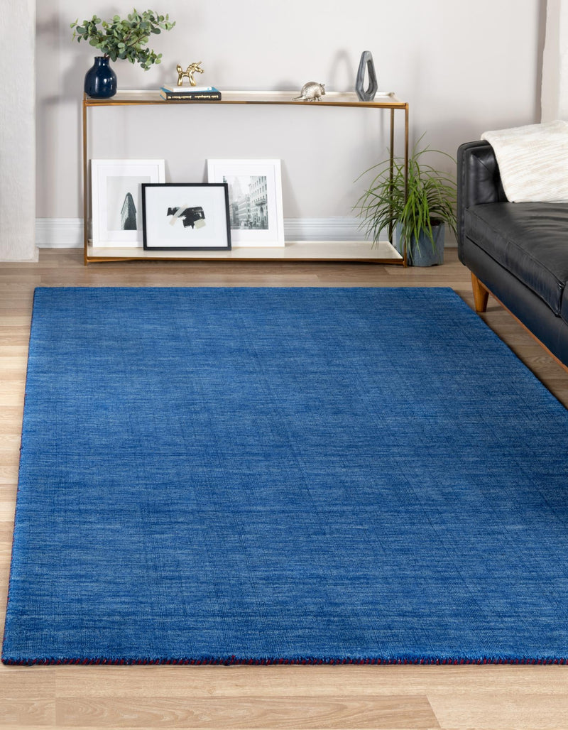 Tonal Oasis Collection Area Rug - Gobi Rectangle Blue lifestyle 2