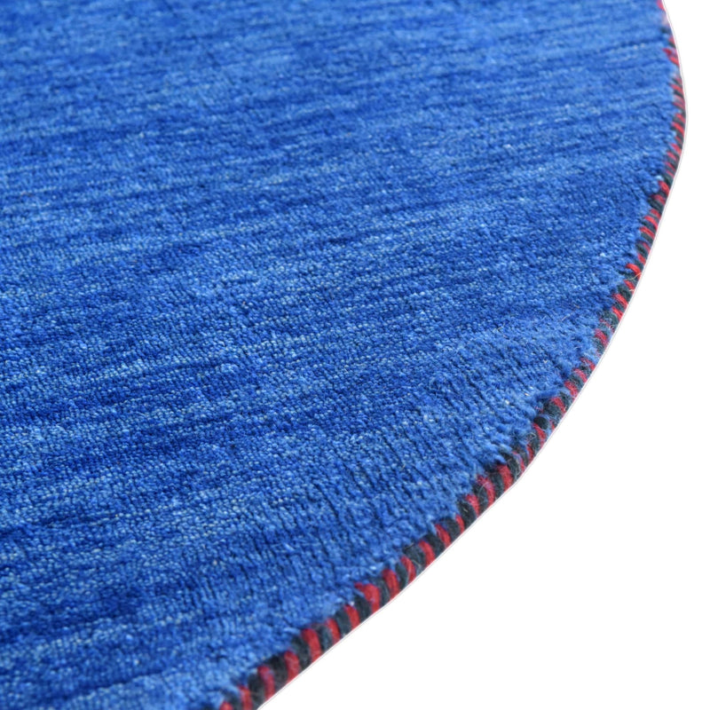 Tonal Oasis Collection Area Rug - Gobi Round Blue lifestyle 14