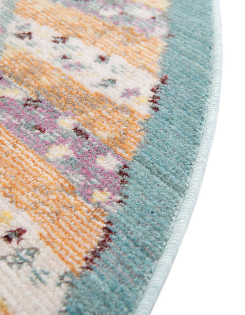 Lagoon Luxe Collection Area Rug - Mooring Round Multi lifestyle 32
