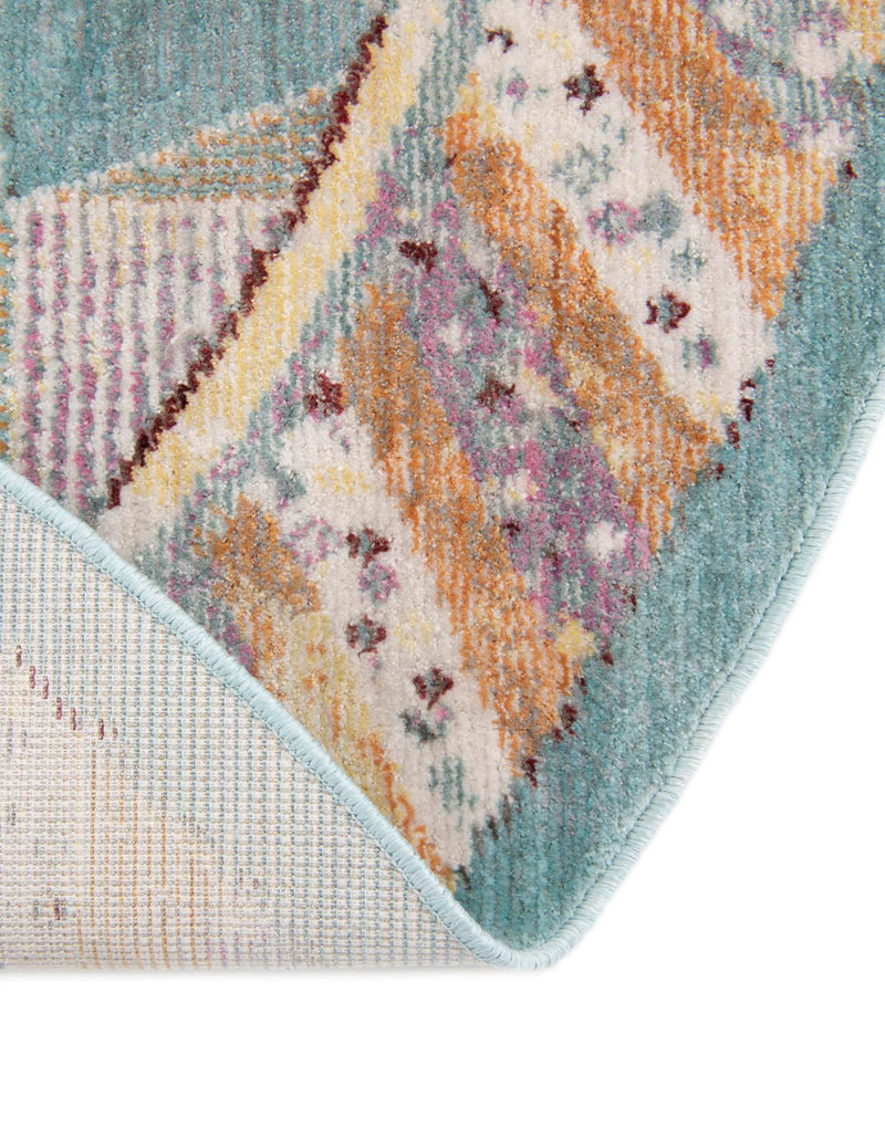 Lagoon Luxe Collection Area Rug - Mooring Round Multi lifestyle 38