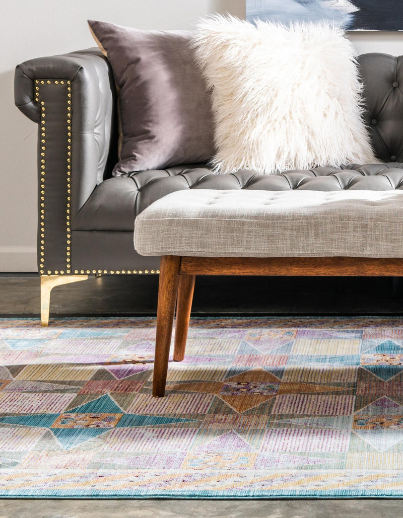 Lagoon Luxe Collection Area Rug - Mooring Rectangle Multi lifestyle 4