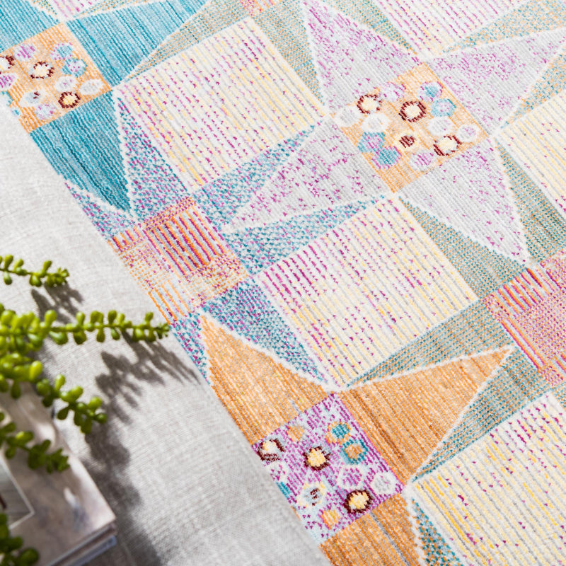 Lagoon Luxe Collection Area Rug - Mooring Rectangle Multi lifestyle 6