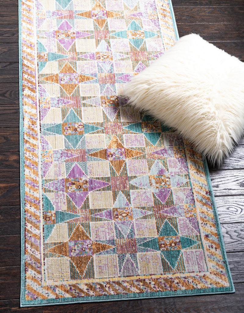 Lagoon Luxe Collection Area Rug - Mooring Runner Multi lifestyle 16
