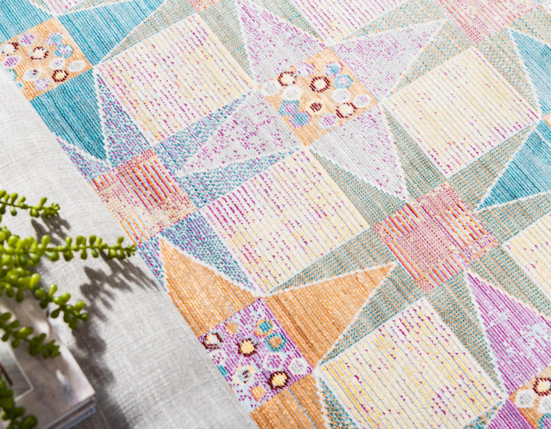 Lagoon Luxe Collection Area Rug - Mooring Runner Multi lifestyle 27