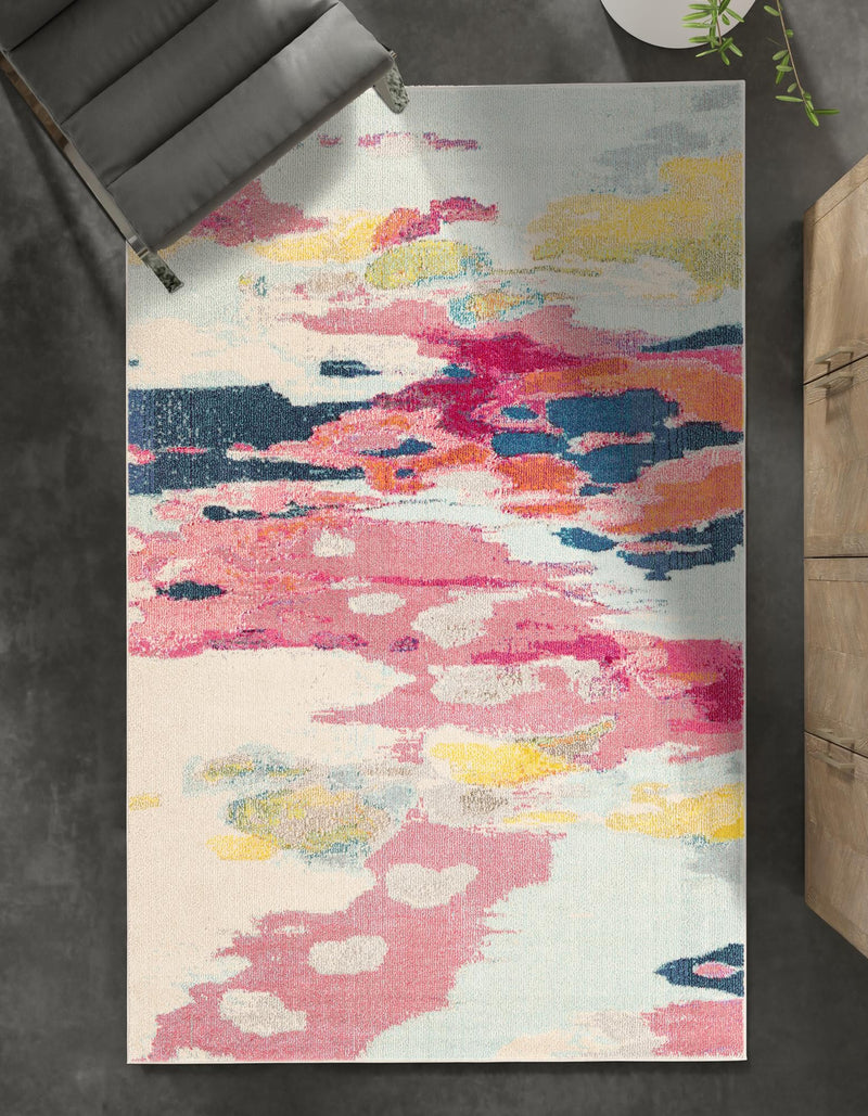 Marrakesh Elegance Collection Area Rug - Skhirat Rectangular Pink lifestyle 63