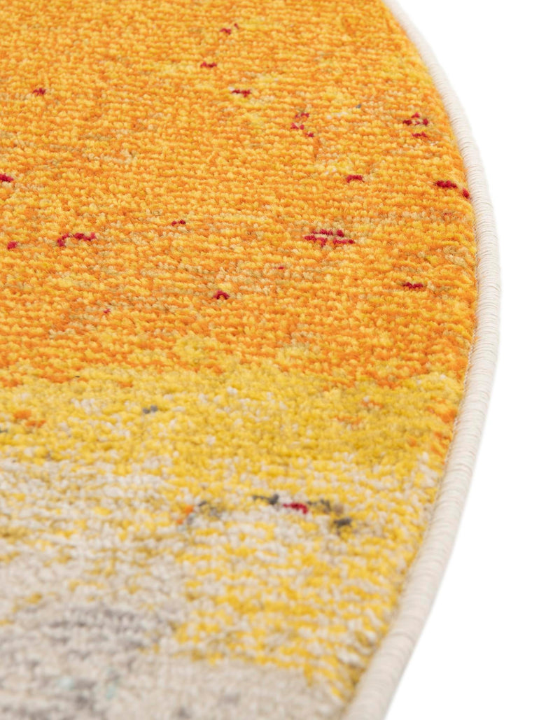 Marrakesh Elegance Collection Area Rug - Tarfaya Round Yellow lifestyle 59