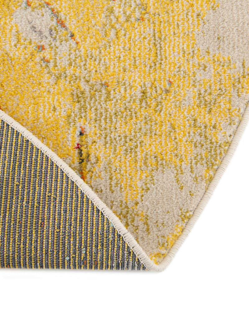 Marrakesh Elegance Collection Area Rug - Tarfaya Round Yellow lifestyle 64