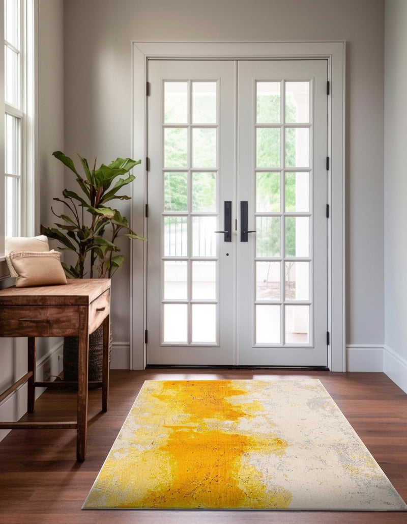 Marrakesh Elegance Collection Area Rug - Tarfaya Rectangular Yellow lifestyle 28