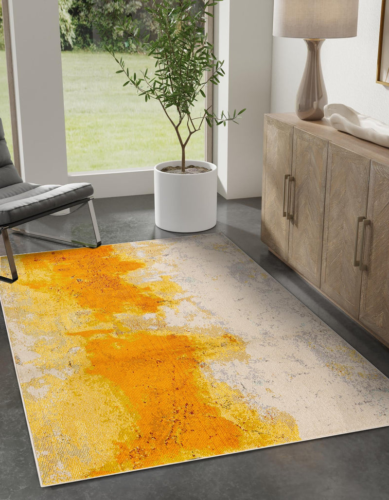 Marrakesh Elegance Collection Area Rug - Tarfaya Rectangular Yellow lifestyle 34