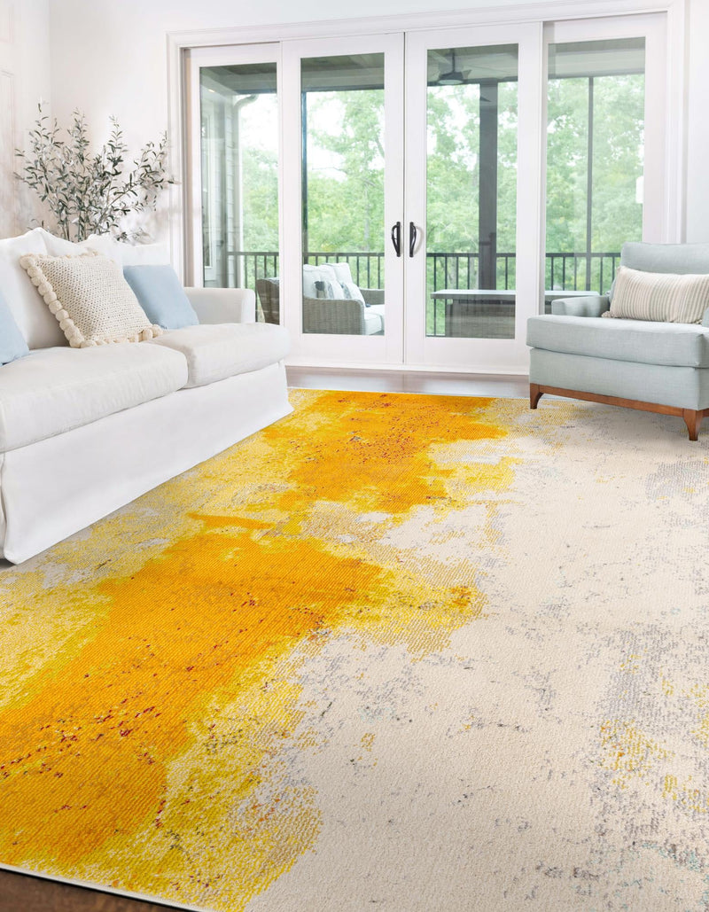 Marrakesh Elegance Collection Area Rug - Tarfaya Rectangular Yellow lifestyle 43