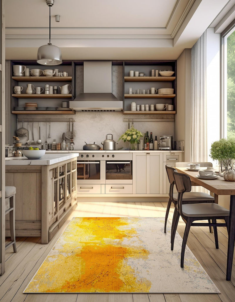 Marrakesh Elegance Collection Area Rug - Tarfaya Rectangular Yellow lifestyle 49
