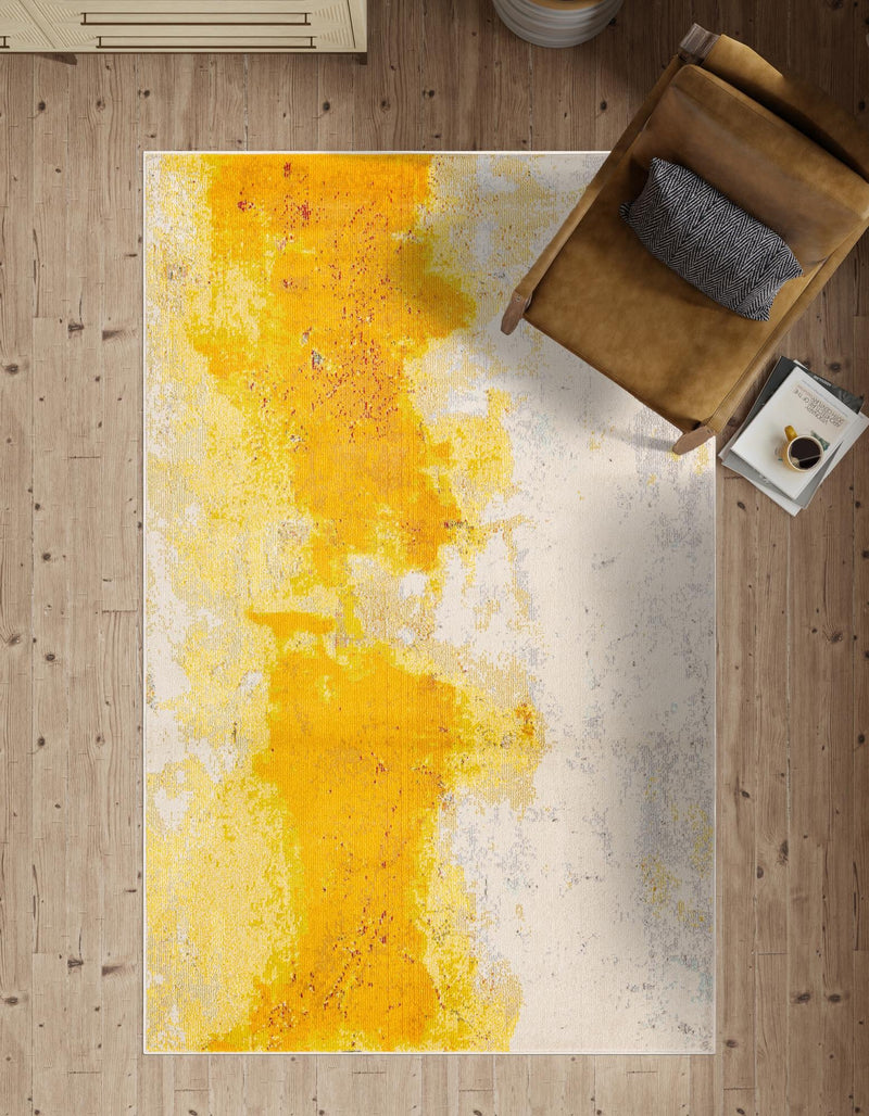 Marrakesh Elegance Collection Area Rug - Tarfaya Rectangle Yellow lifestyle 11