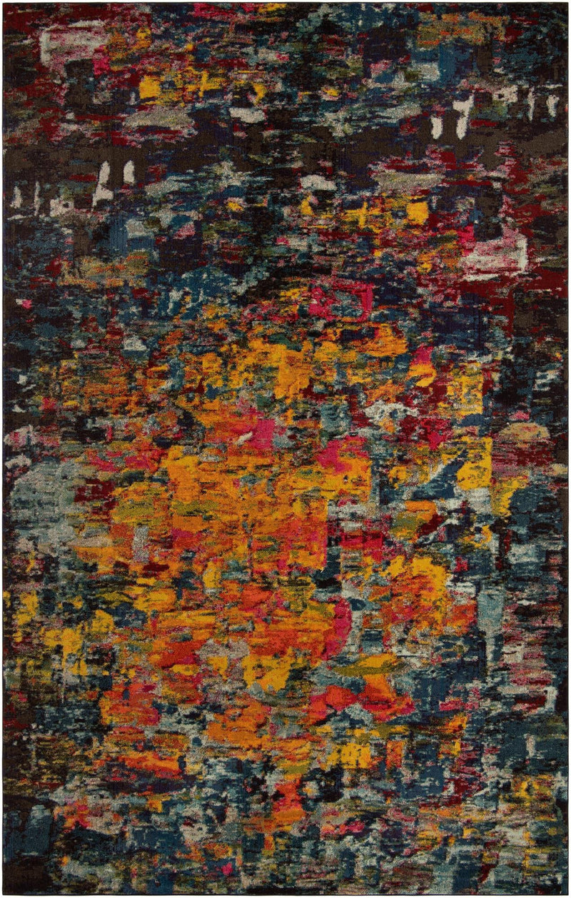 Marrakesh Elegance Collection Area Rug - Larache Rectangular Multi lifestyle 22