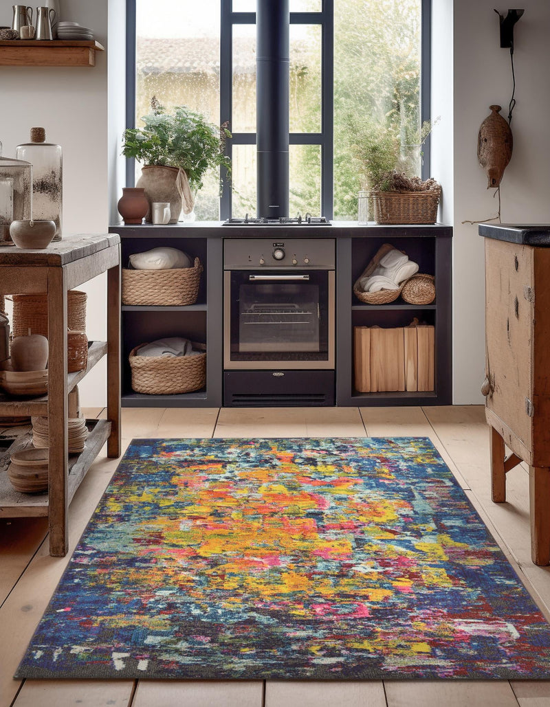 Marrakesh Elegance Collection Area Rug - Larache Rectangular Multi lifestyle 49