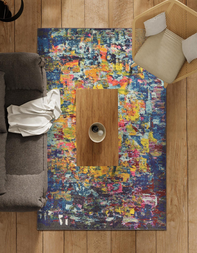 Marrakesh Elegance Collection Area Rug - Larache Rectangular Multi lifestyle 52