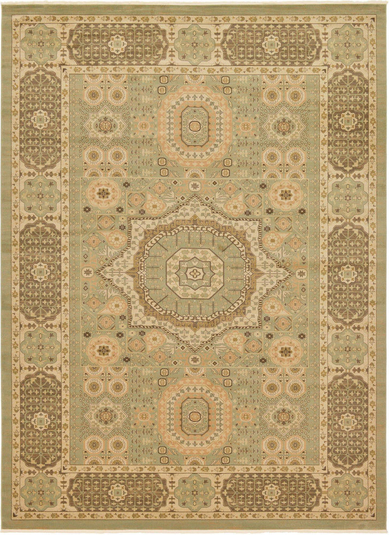 Ottoman Elegance Collection Area Rug - Ephesus Rectangle Light Green lifestyle 3