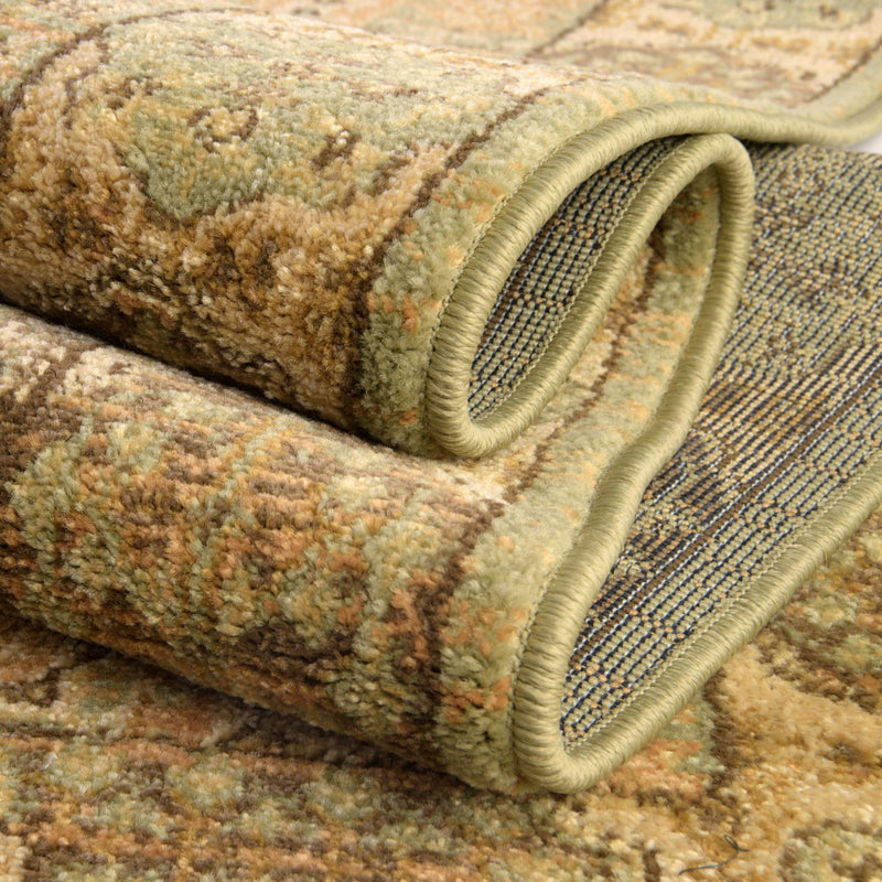 Ottoman Elegance Collection Area Rug - Ephesus Rectangle Light Green lifestyle 36