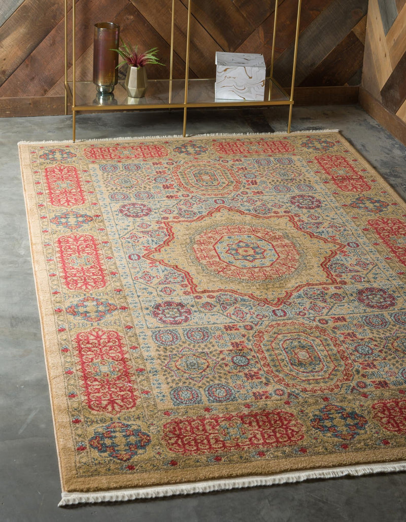 Ottoman Elegance Collection Area Rug - Ephesus Rectangular Beige lifestyle 46