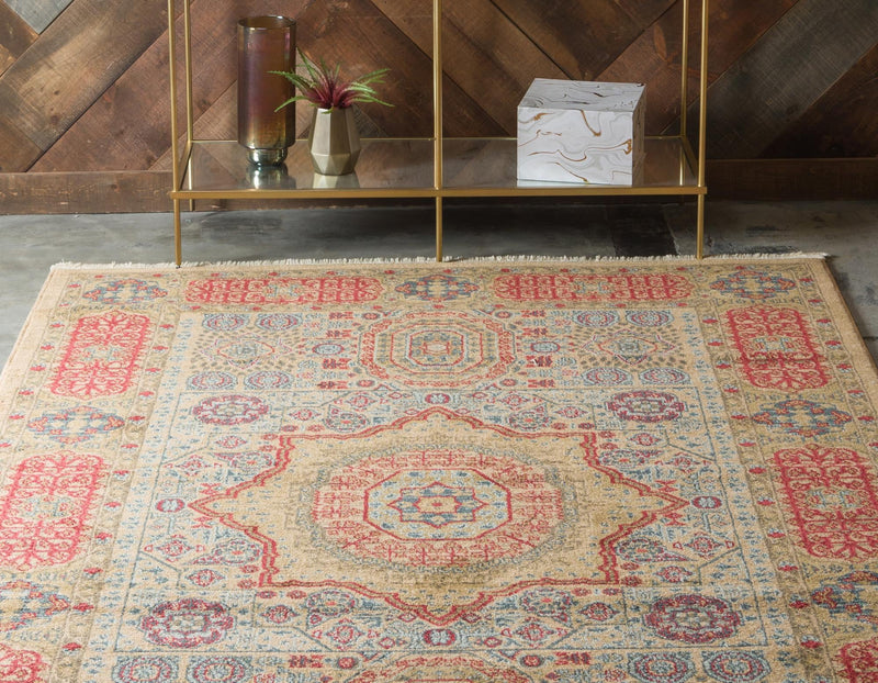 Ottoman Elegance Collection Area Rug - Ephesus Rectangular Beige lifestyle 54