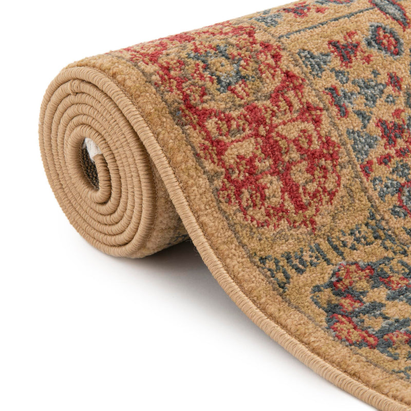 Ottoman Elegance Collection Area Rug - Ephesus Rectangular Beige lifestyle 89