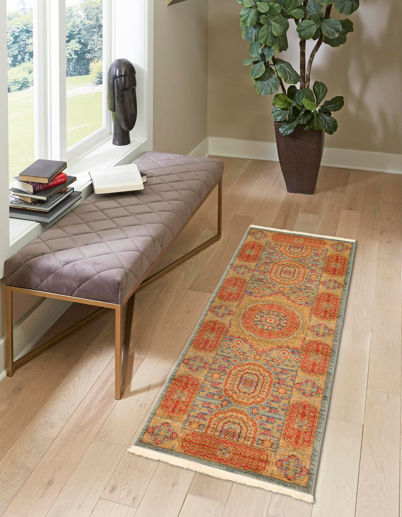 Ottoman Elegance Collection Area Rug - Ephesus Runner Light Blue lifestyle 47