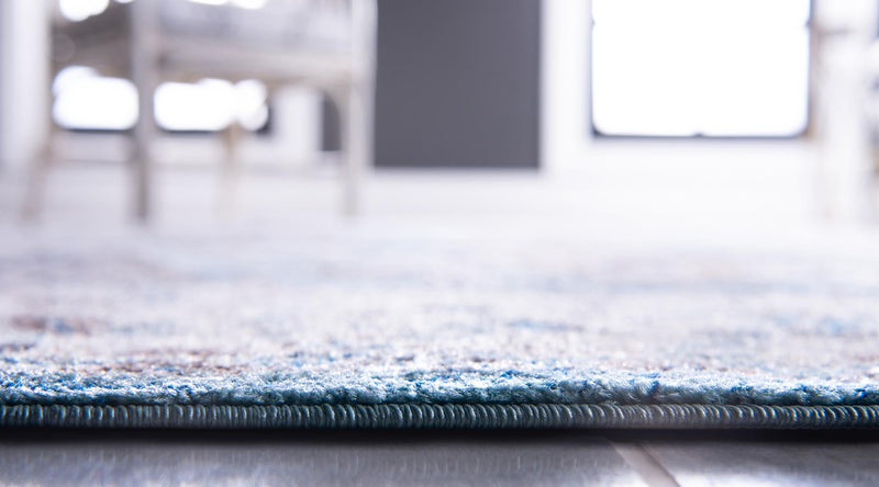 Antique Tapestry Collection Area Rug - Fontainebleau Runner Light Blue lifestyle 8