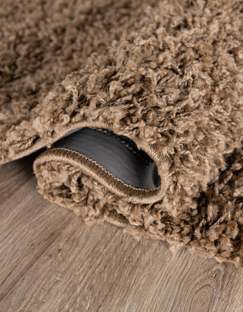Plush Oasis Collection Area Rug - Serenity (Sandy Brown) Square Sandy Brown lifestyle 18