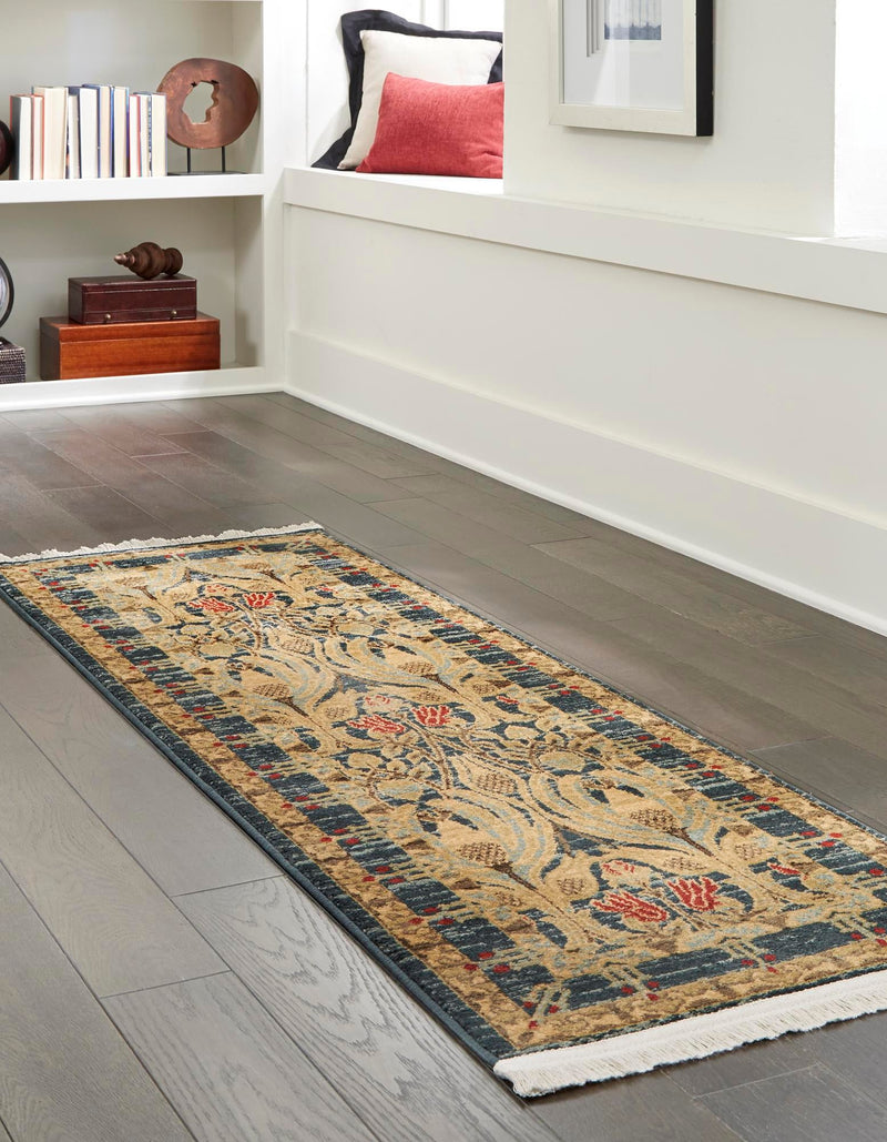 Chelsea Elegance Collection Area Rug - Brompton (Navy Blue) Runner Navy Blue lifestyle 20