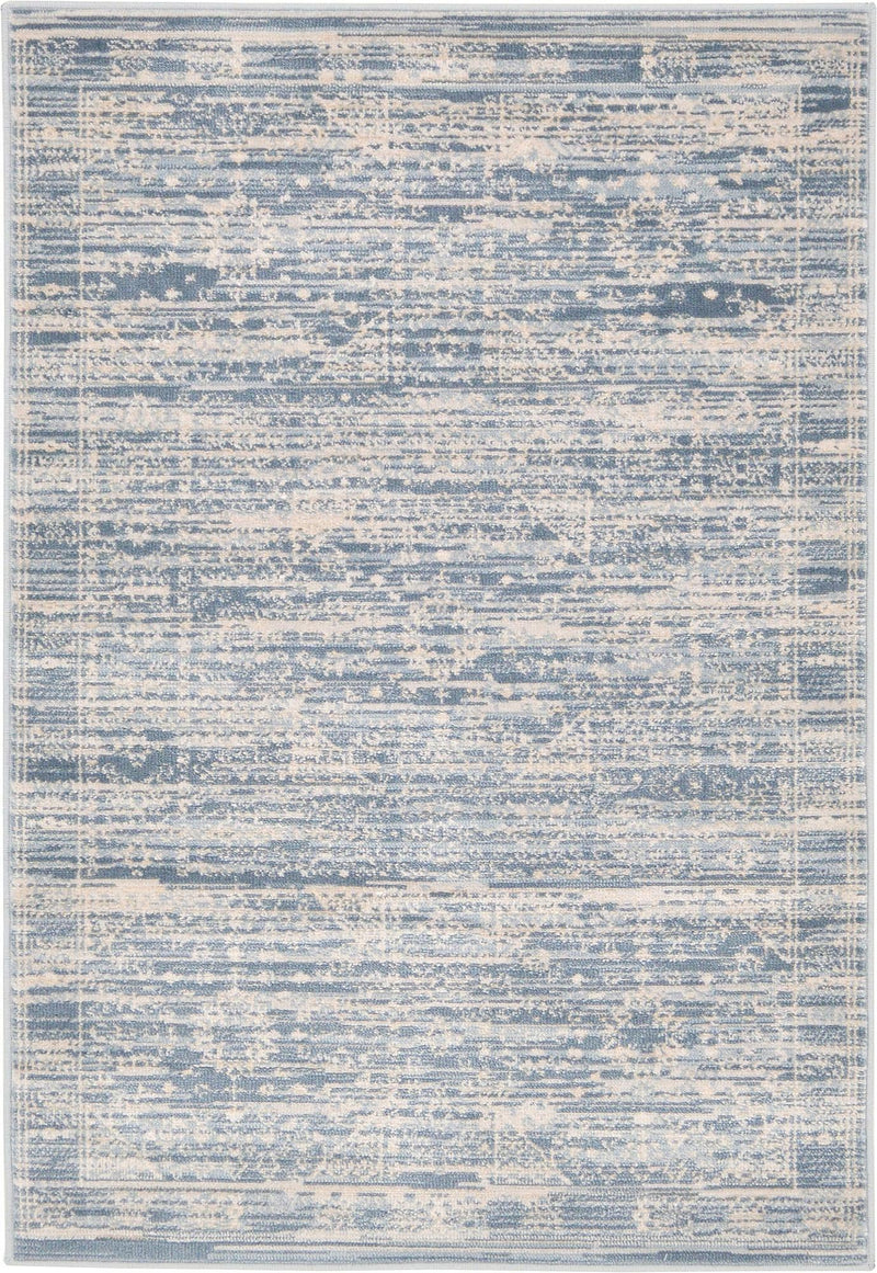 Heritage Retreat Collection Area Rug - Villa Rectangle Blue lifestyle 4