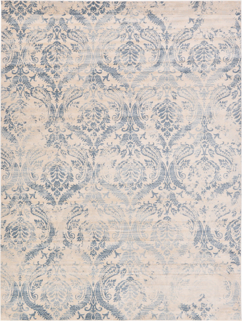 Heritage Retreat Collection Area Rug - Homestead Rectangle Blue lifestyle 3