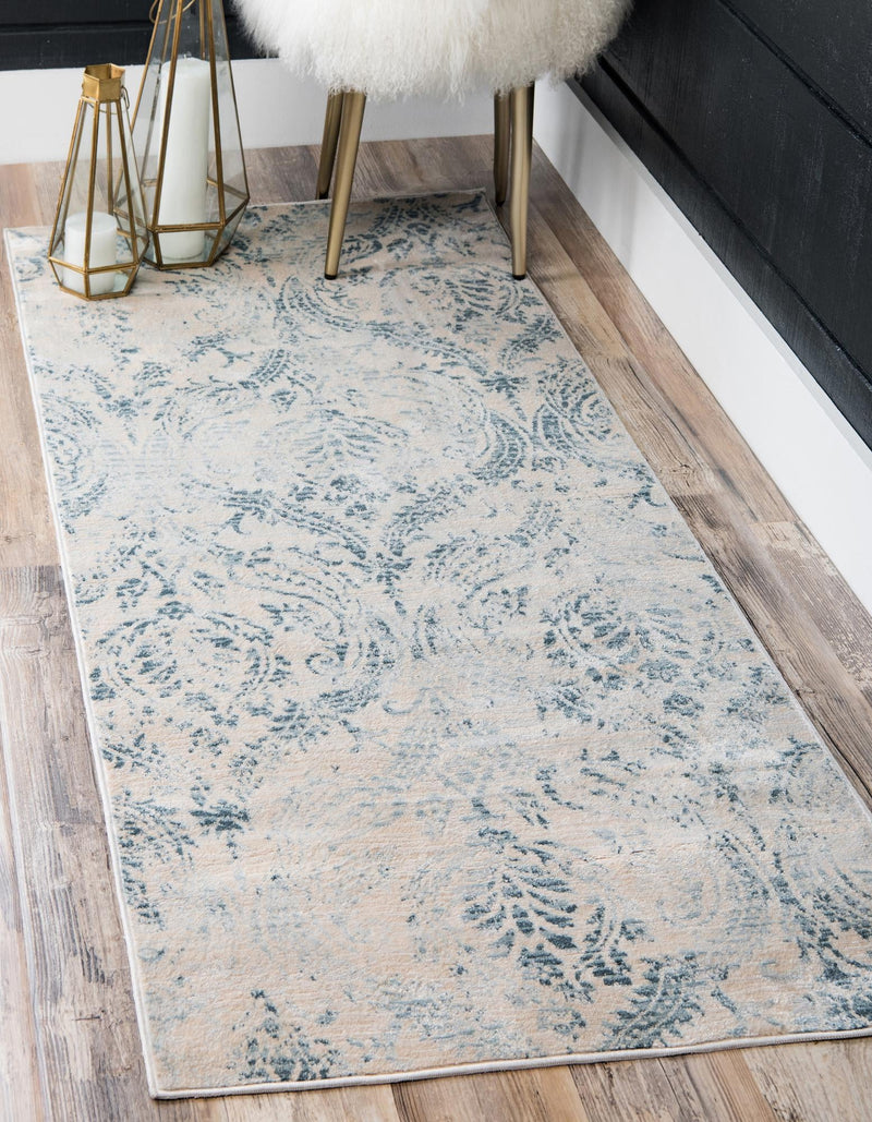 Heritage Retreat Collection Area Rug - Homestead Runner Blue lifestyle 32